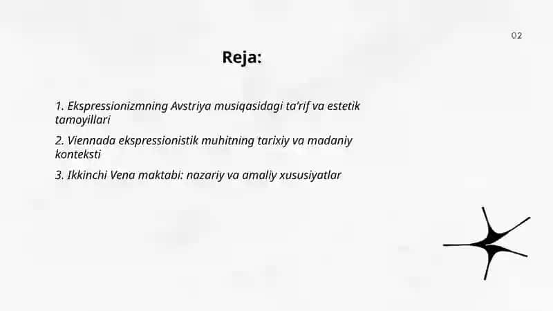 Ekspressionizmning Avstriya musiqasidagi taʼrif va estetik tamoyillari 2