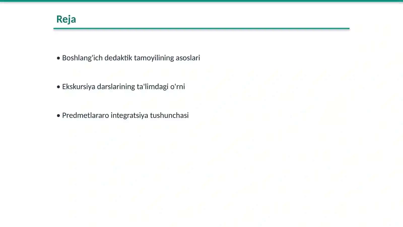 Ekskursiya darsi davomida predmetlarora boshlangʻich dedaktik tamoyilining amalga oshirish yullari 2