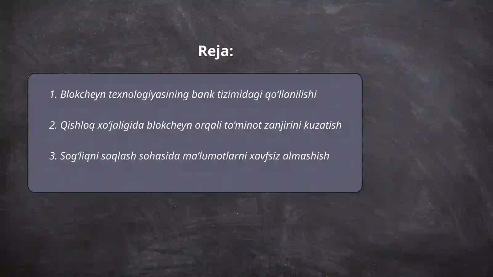 Milliy iqtisodiyotning turli sohalarida Blokcheyn texnologiyasidan foydalanish yo‘llari 2