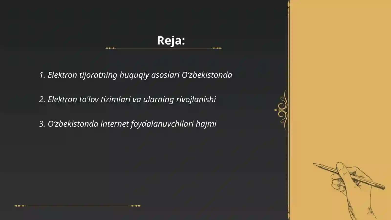 Oʻzbekiston respublikasida elektron tijoratning rivojlanish holati 2