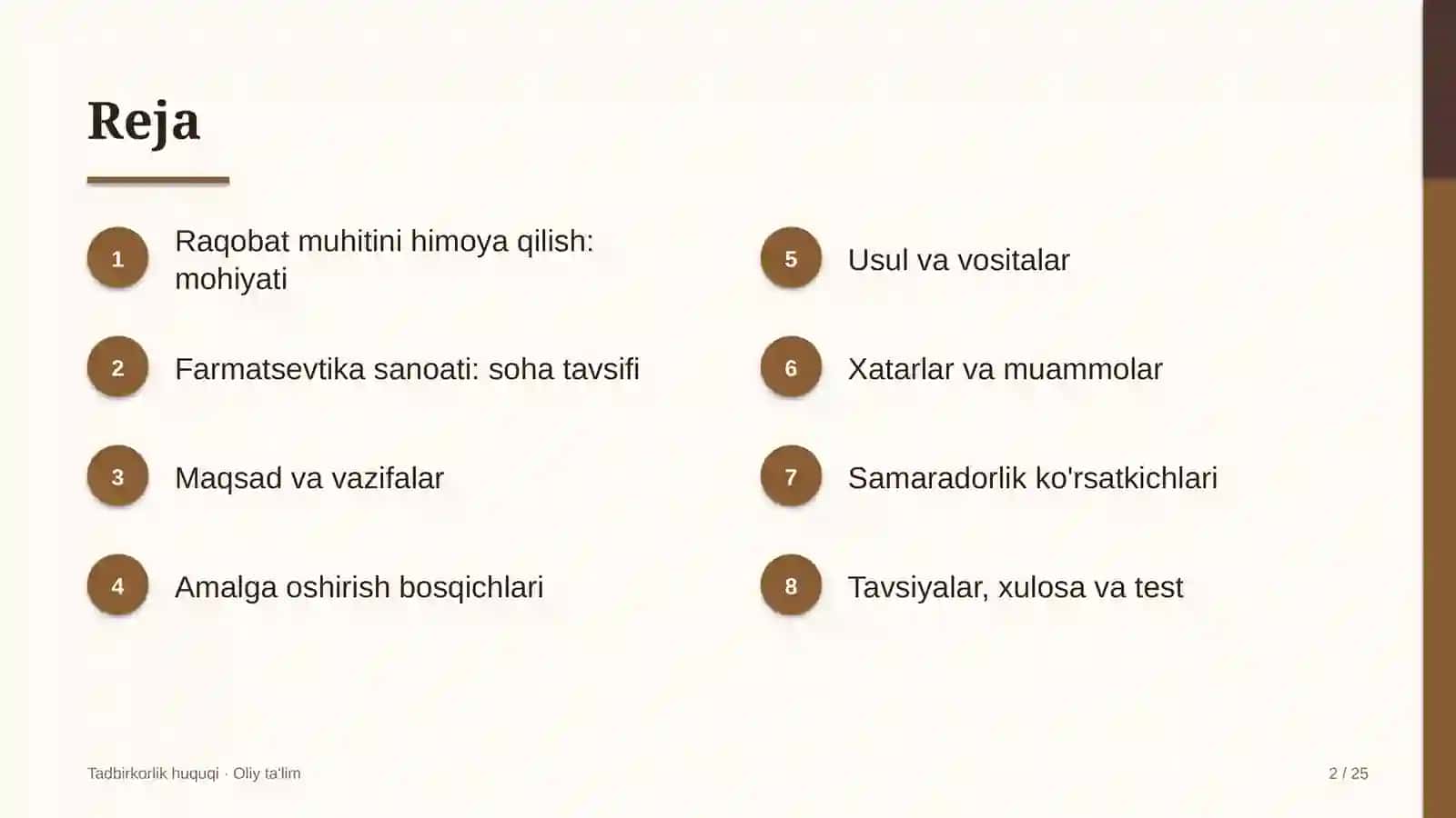 Farmatsevtika sanoatida raqobat muhitini himoya qilish 2
