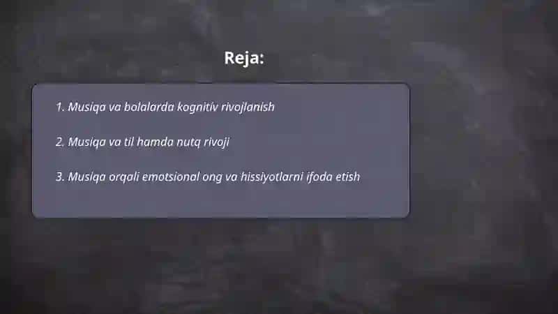 Musiqa bolalarda kognitiv rivojlanish 2