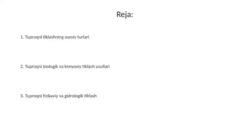 Tuproq Melioratsiyasi 2