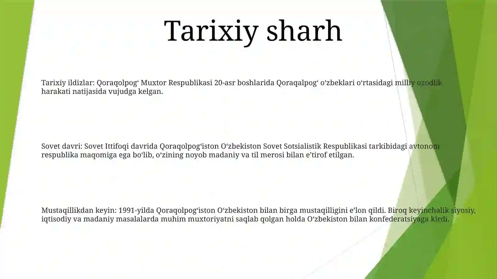 Mustaqillik Yillarida Qoraqolpogiston Respublikasi 2
