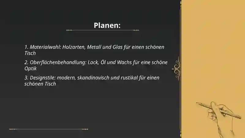 Der Tisch istschoön! 2