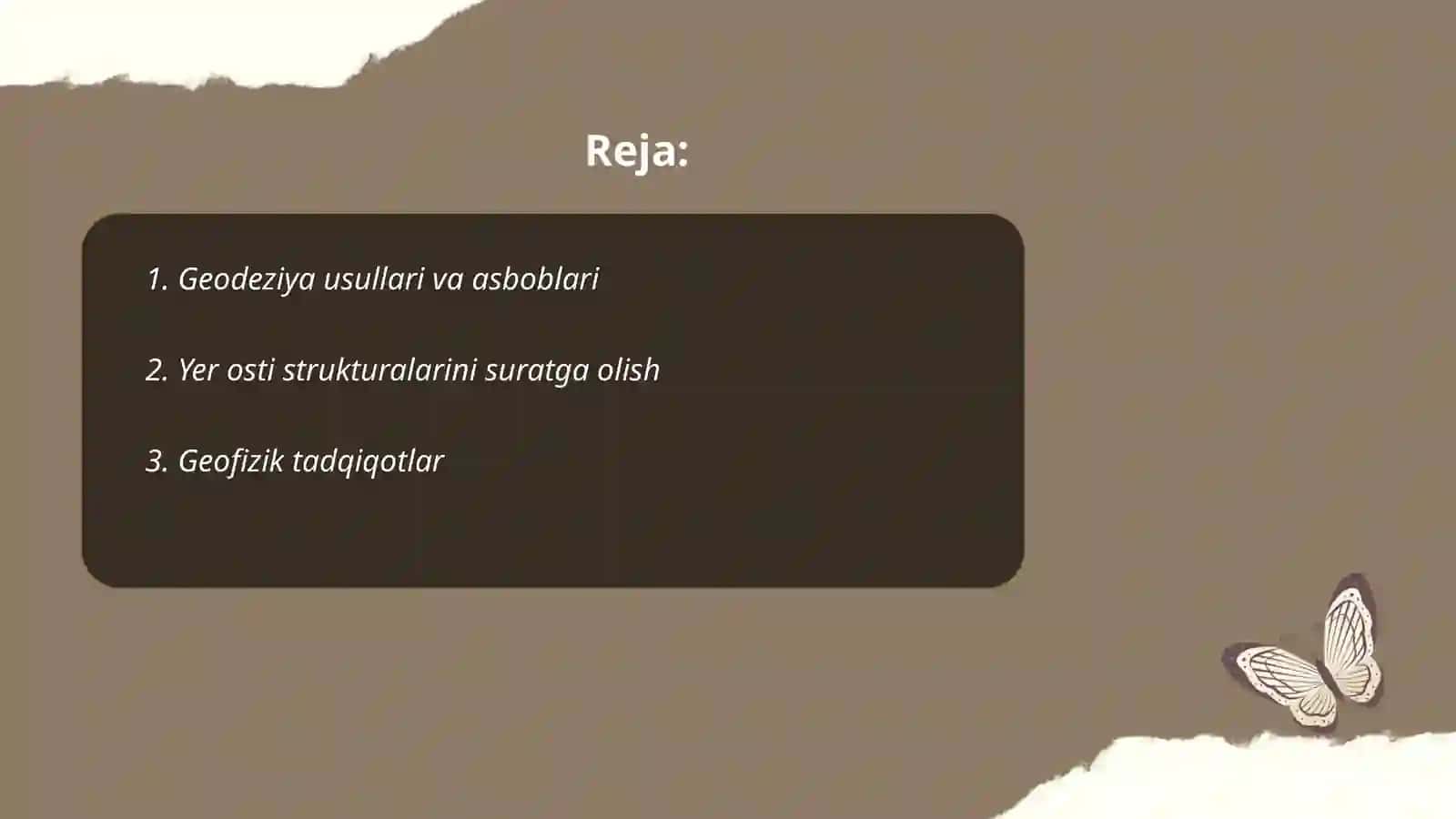 Geodeziya usullari va asboblari 2