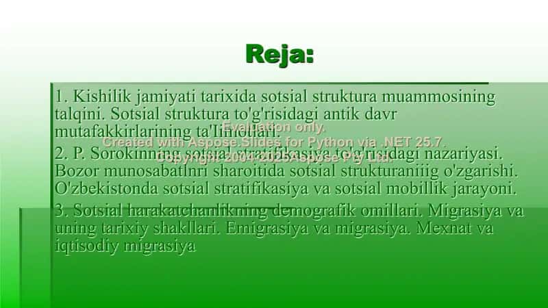 Jamiyat sotsial strukturasi stratifikasion jarayonlar 2
