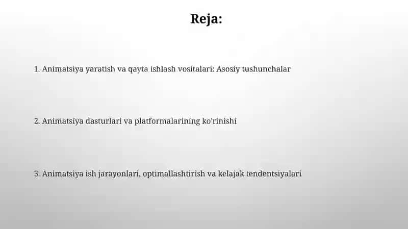 Animatsion lavhalarni yaratish va ishlov berish vositalari 2
