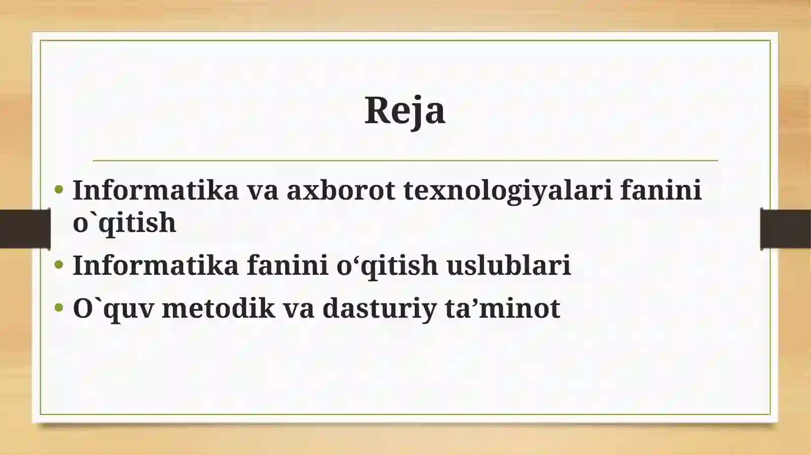 Informatika va axborot texnologiyalari fani asoslari 2