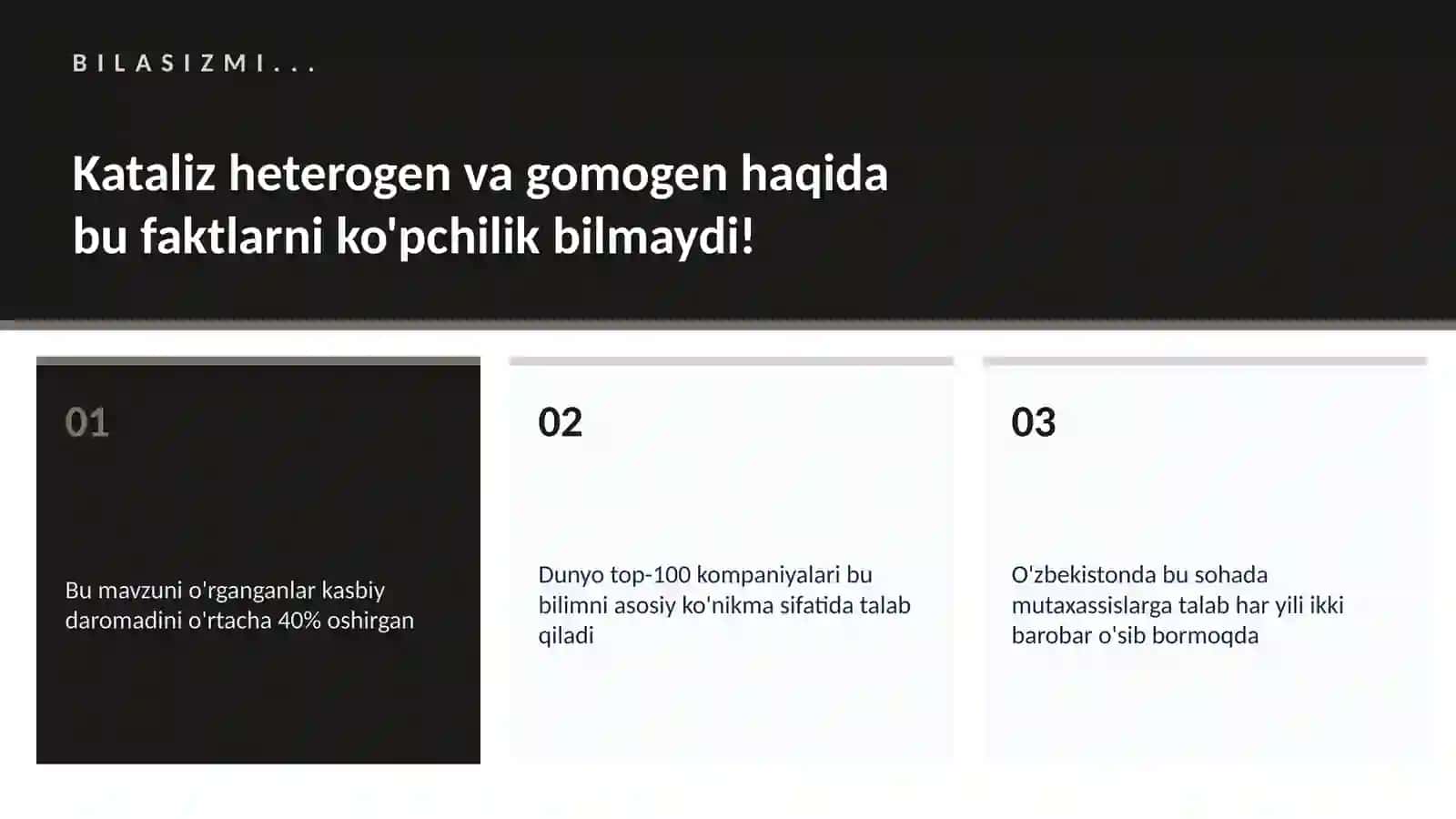 KIMYO — UY VAZIFALARI 2