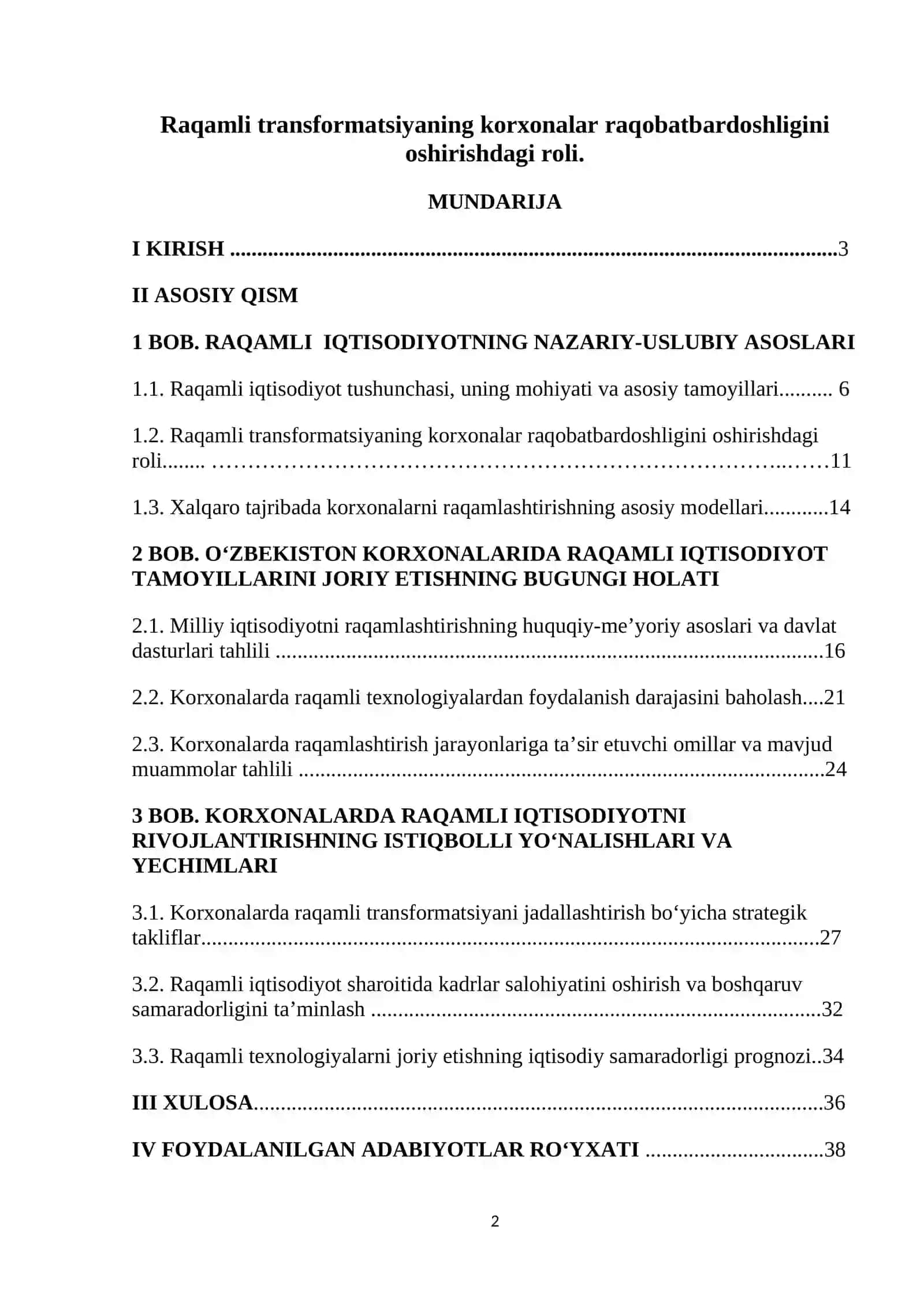 Raqamli transformatsiyaning korxonalar raqobatbardoshligini oshirishdagi roli 2