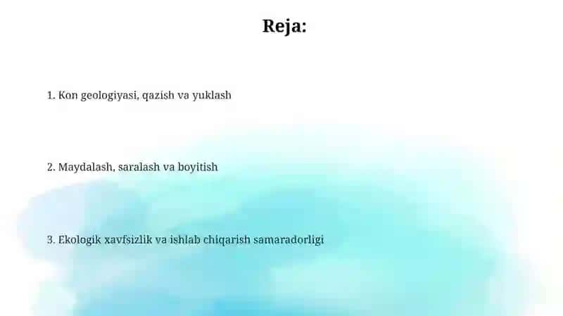 Konchilik ishi 2