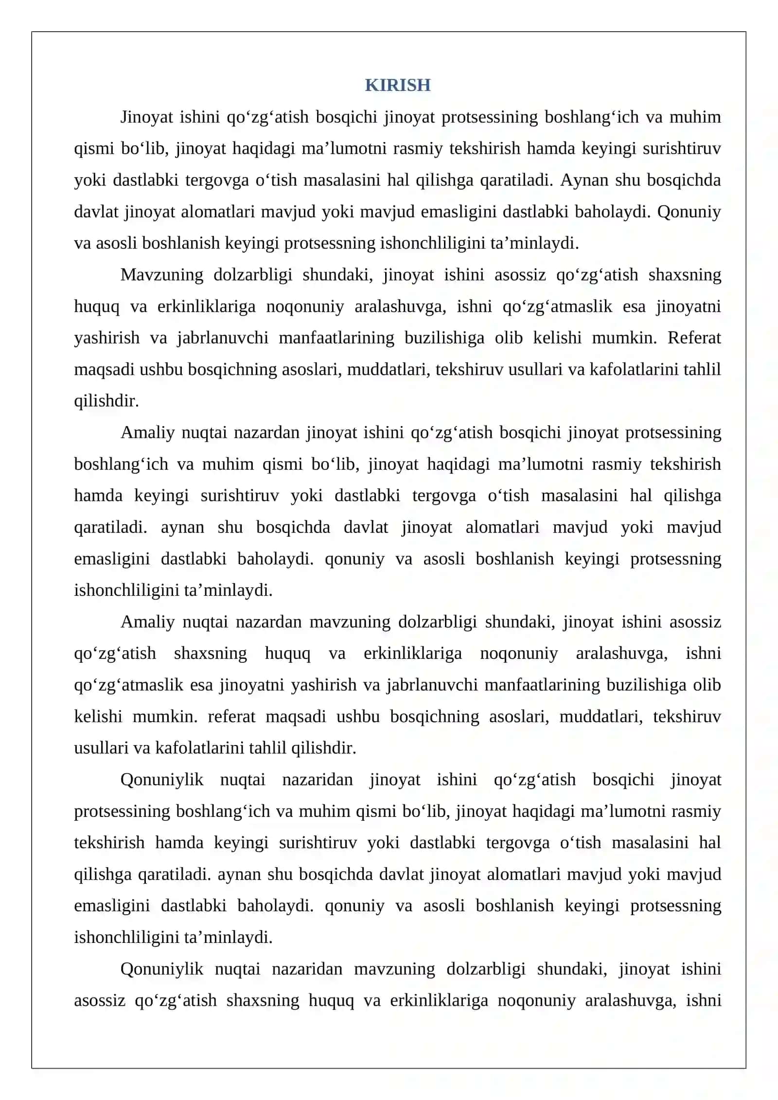 Isbotlash jarayoni dalillarni to‘plash, tekshirish va baholash. 2
