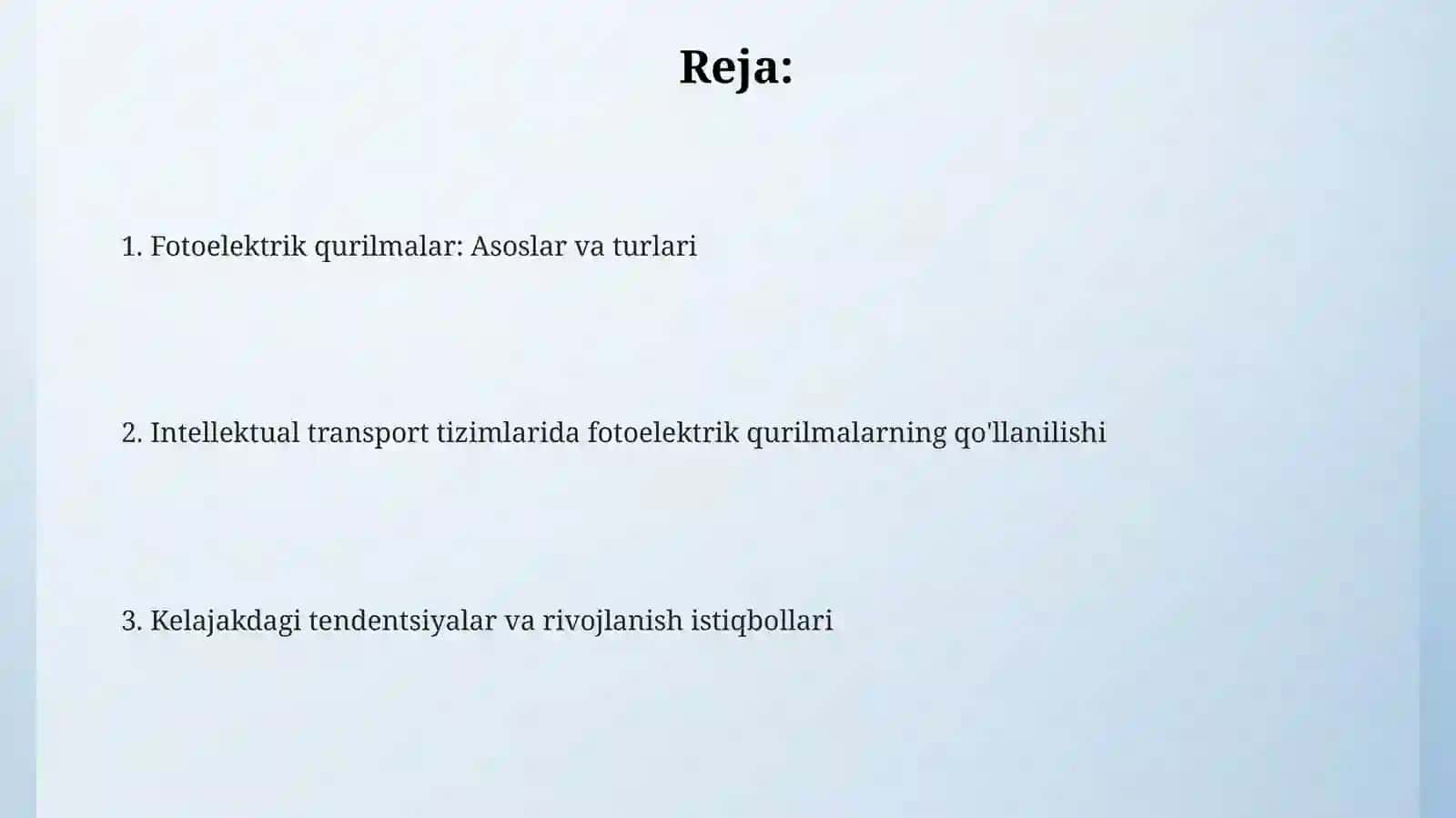 Fotoelektrik qurilmalar va "aqlli" transport tizimlarida ularning roli 2