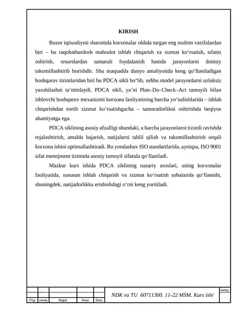 PDCA sikli 2