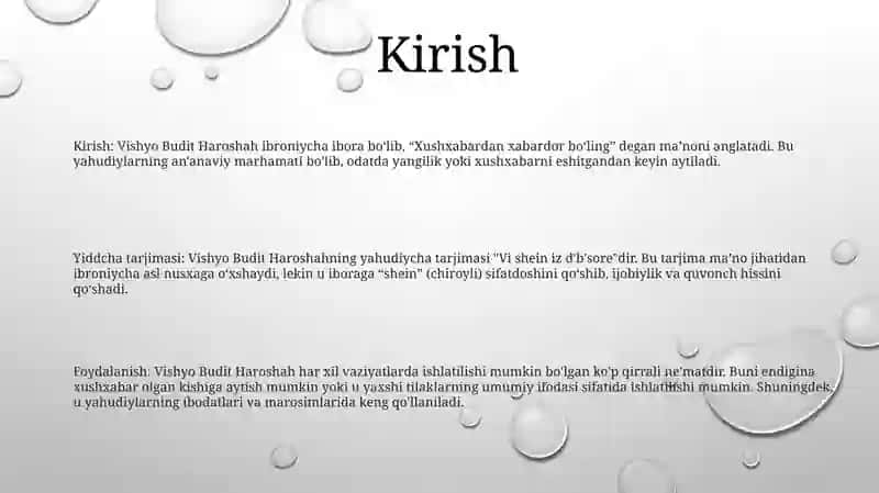Vishyo Budit Haroshah 2