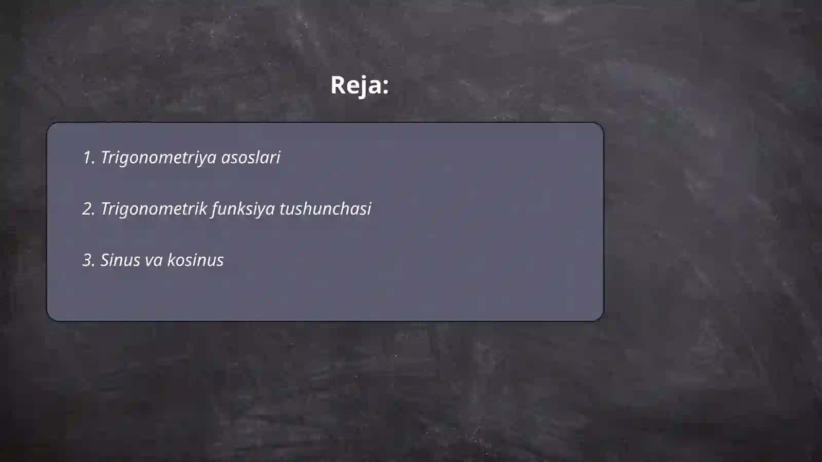 Trigonometriya 2