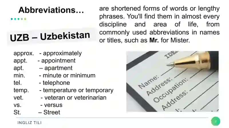 Abbreviations and Acronyms 2