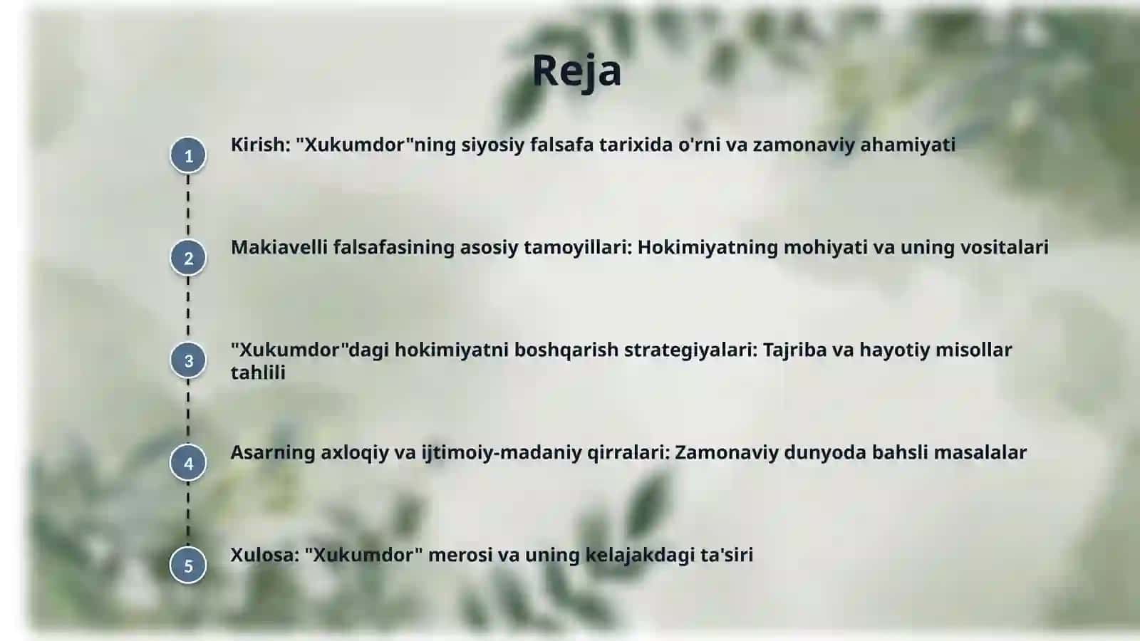 MAKIAVELLINING "Xukumdor"asari 2