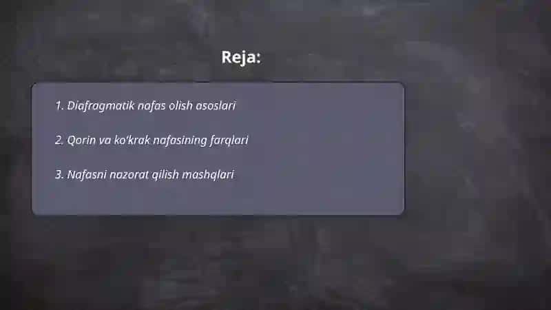 Nutq texnikasi: nafas olish va ovoz 2