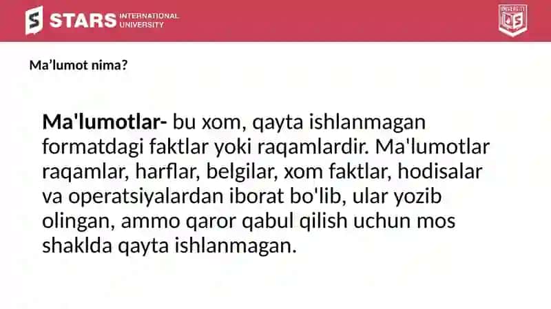 Biznes amaradorligini boshqarish 2
