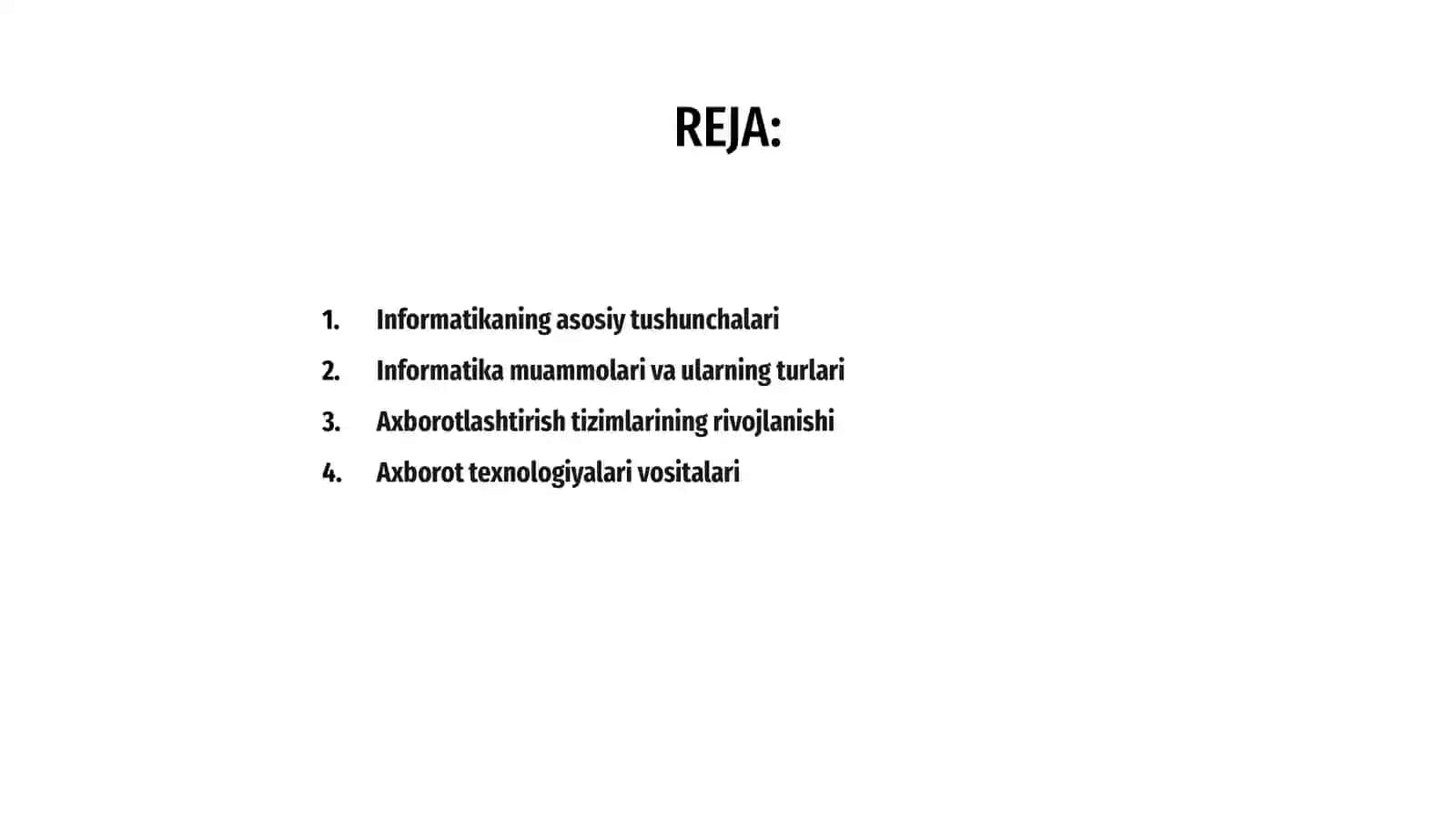 Informatika muammolari va axborotlashtirish vositalari 2