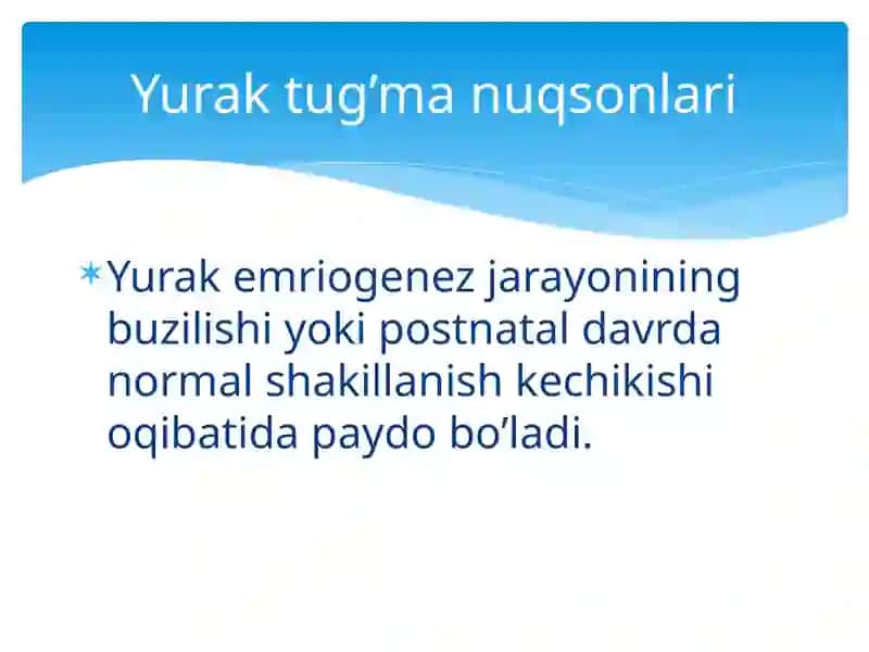Yurak emriogenez jarayoni 2