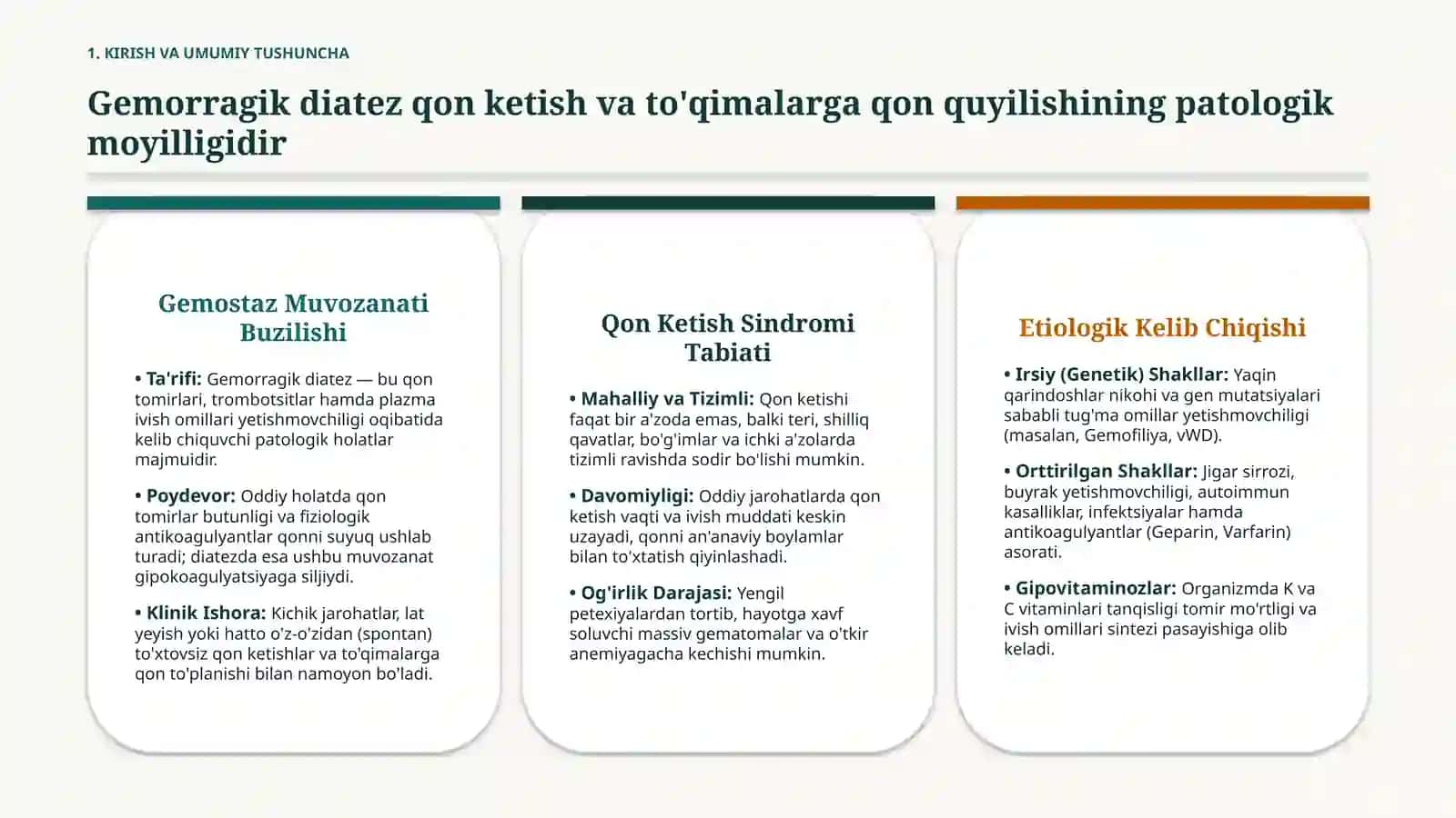 Gemorragik diatezlarning ko‘rinishlari — 15 slayd 2