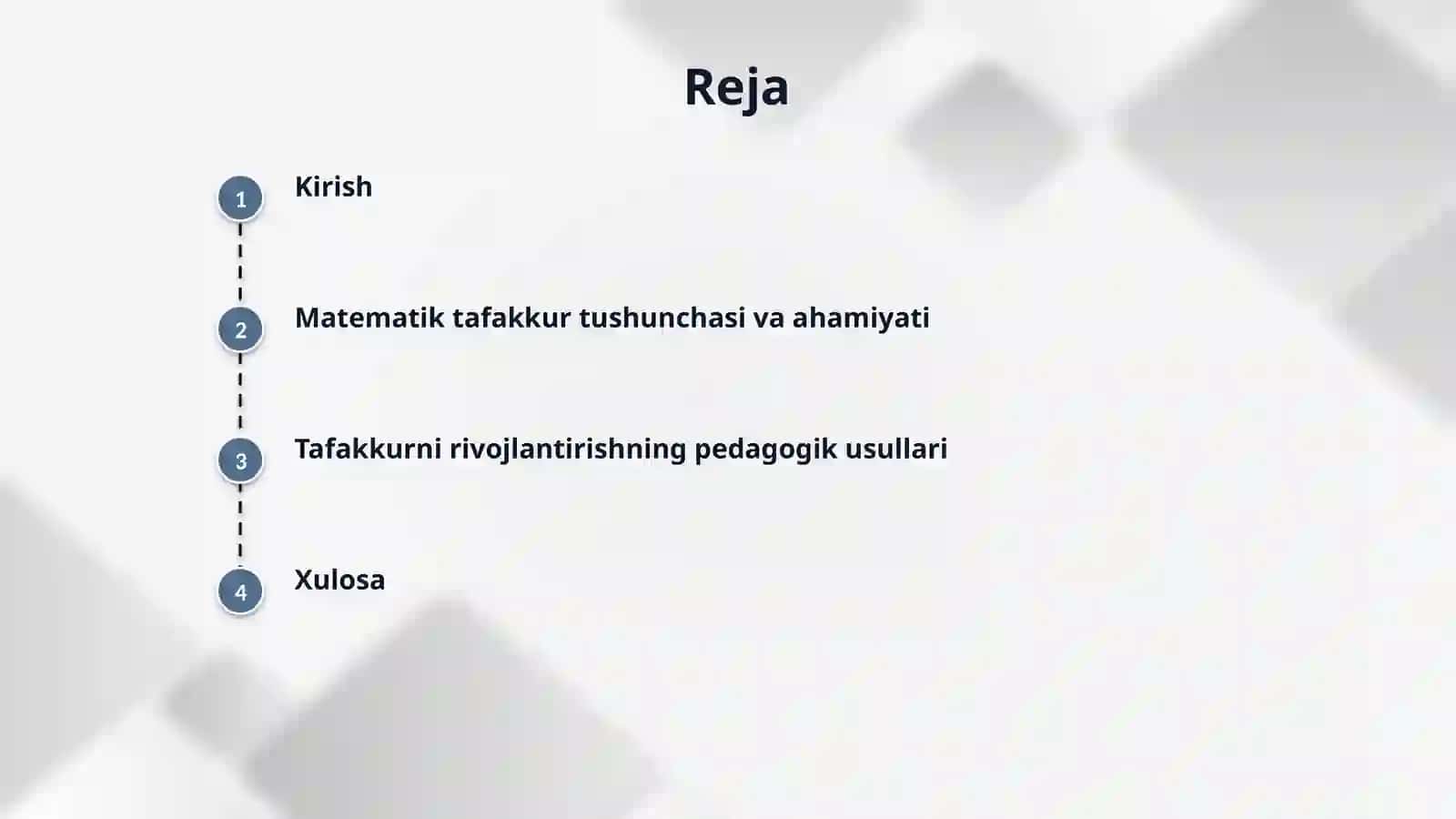 Matematika oʻqitish jarayonida matematik tafakkurni rivojlantirish shakllari va usullari 2