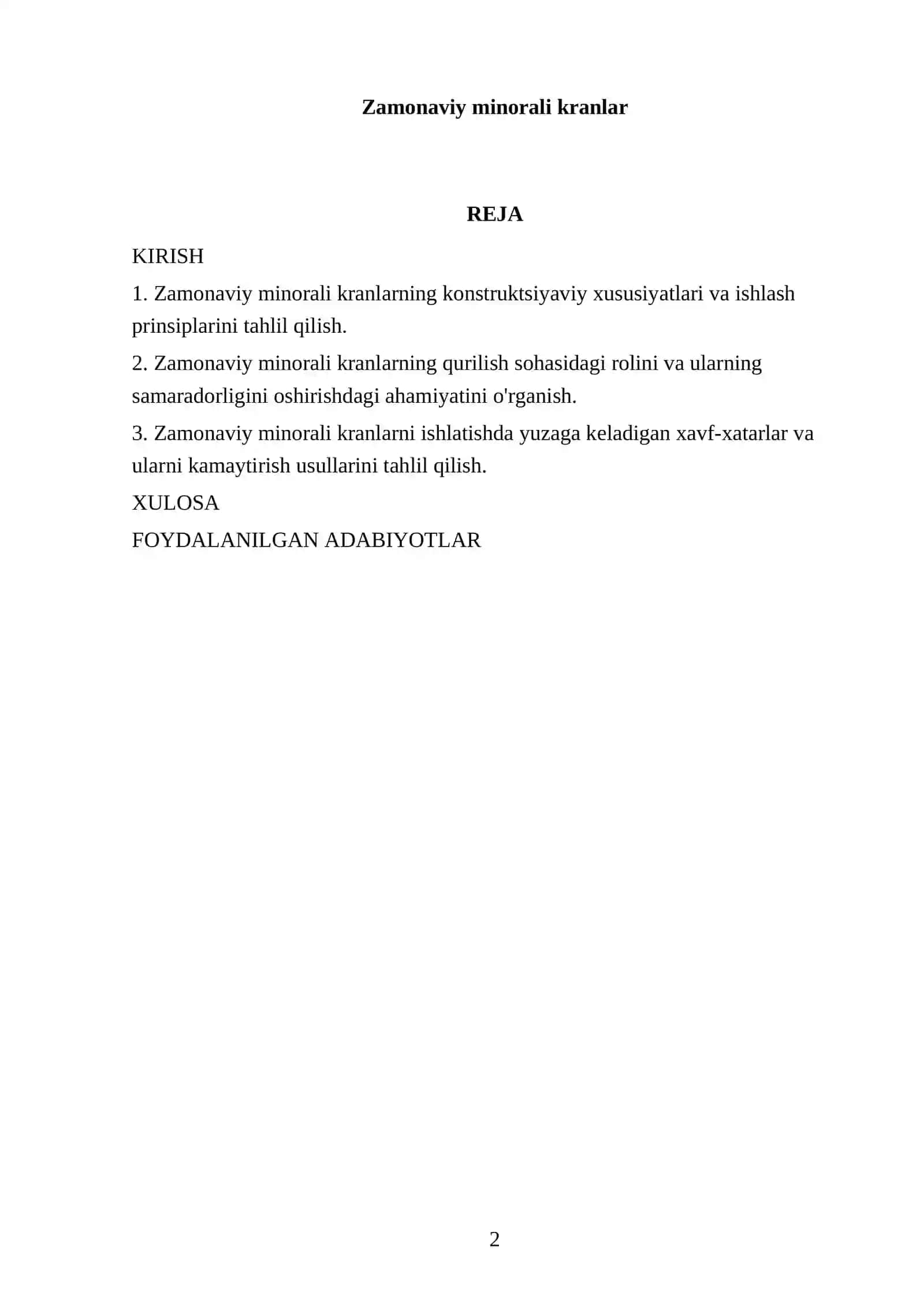 Zamonaviy minorali kranlar 2