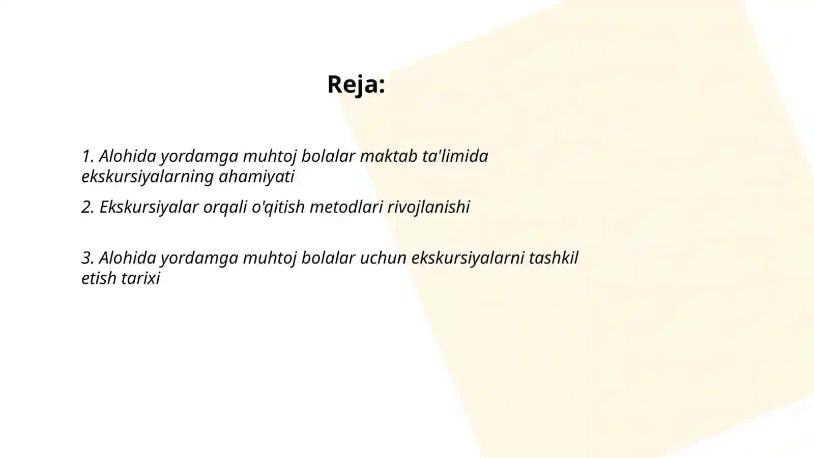 Alohida yordamga muhtoj bolalar maktab taʼlimida ekskursiyalarning tarixi 2