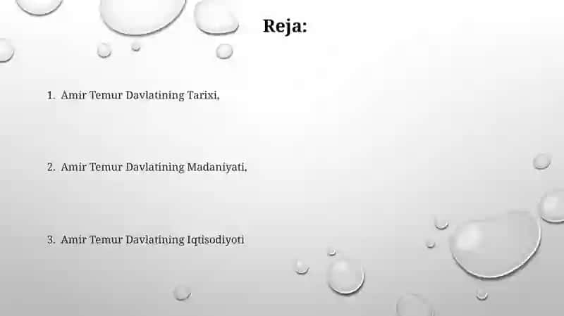 Amir Temur Davlatiga Oid Ma'Lumotlar 2