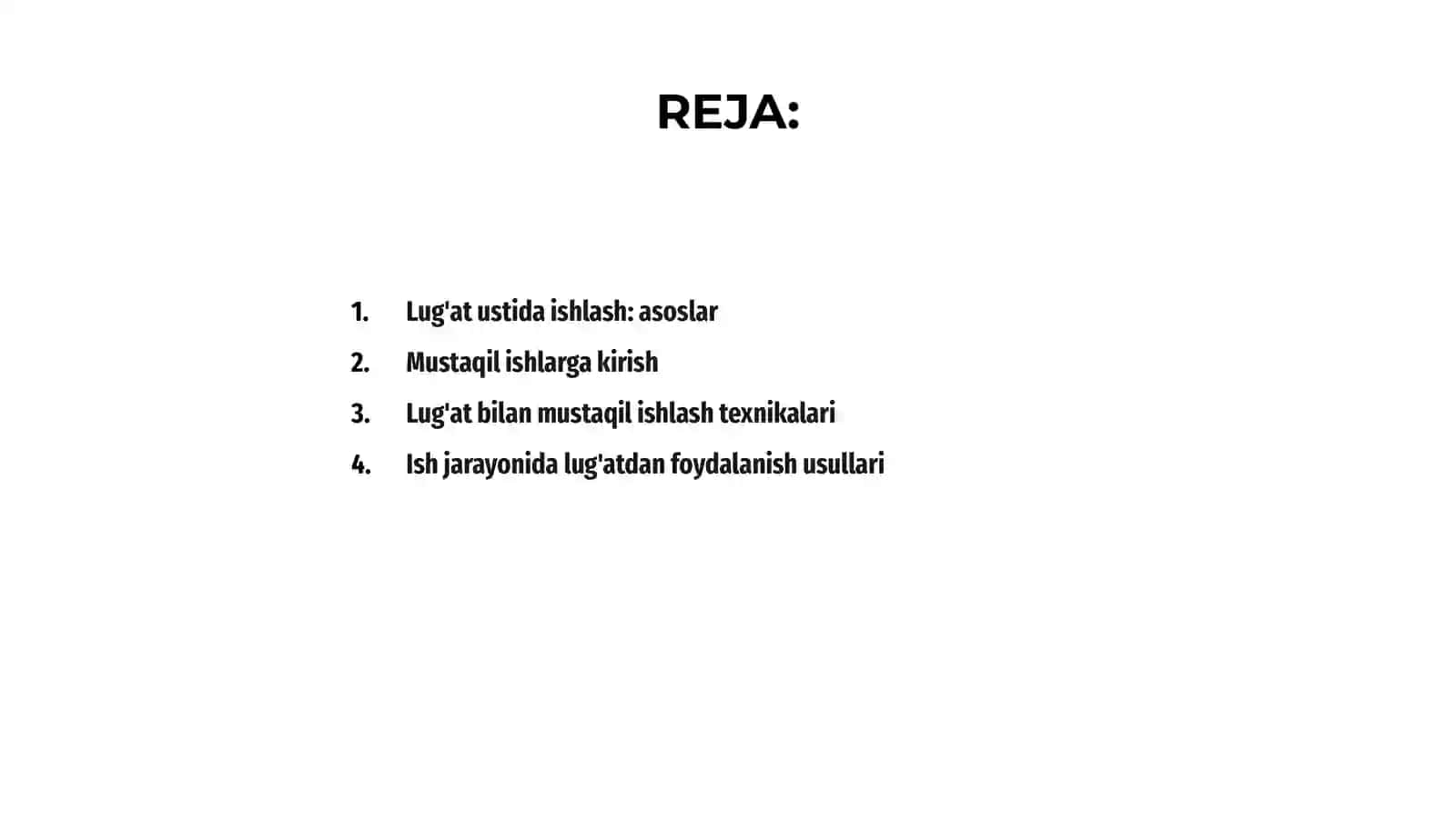 Lug'at ustida ishlash: asoslar 2