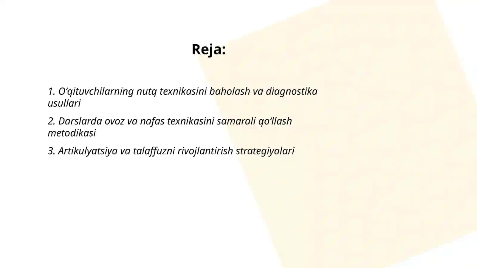 Oʻqituvchi nutq texnikasi va notiqlik madaniyatini takomillashtirish muammolari 2