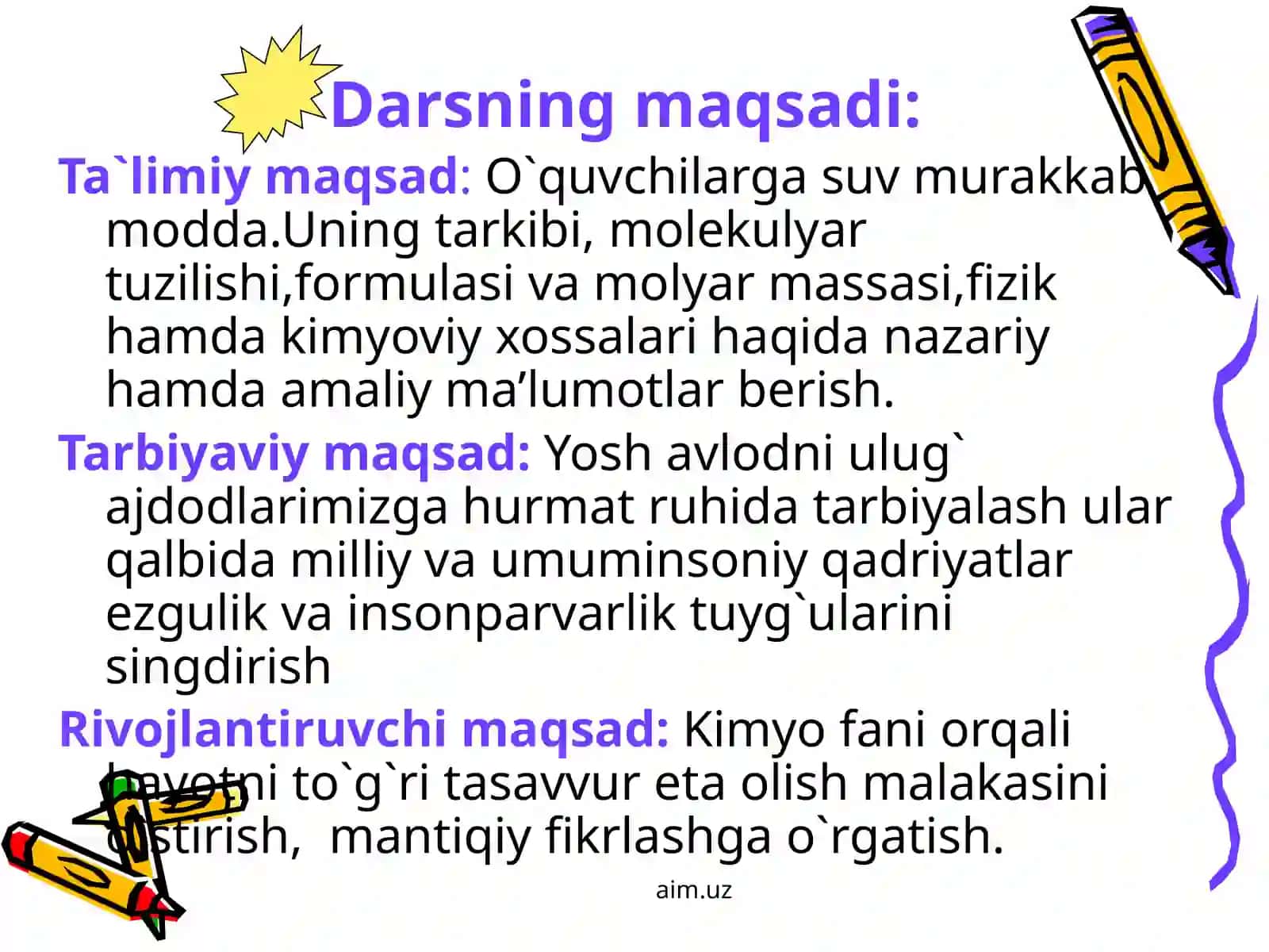 Suv-murakkab modda Xossalari 2