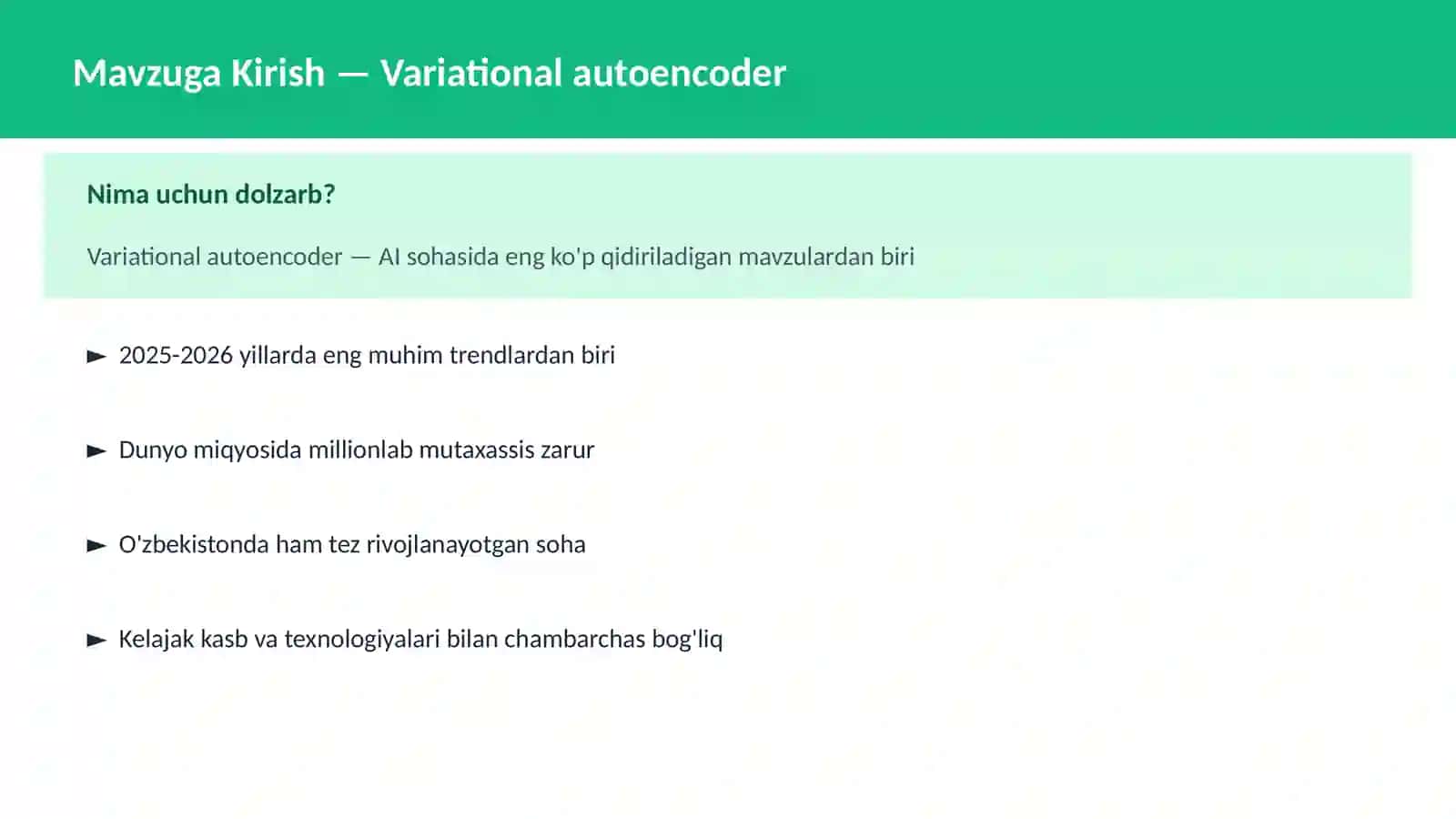 Variational autoencoder 2