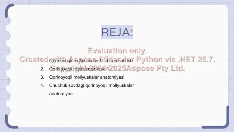 Quruqlik va chuchuk suv qorinoyoqli moluskalarini tuzilishi xususiyatlari va zarari 2