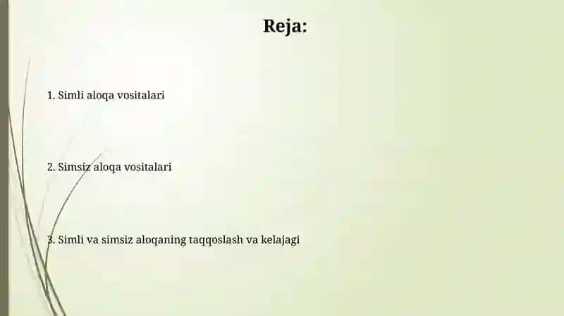 Simli aloqa vositalari 2