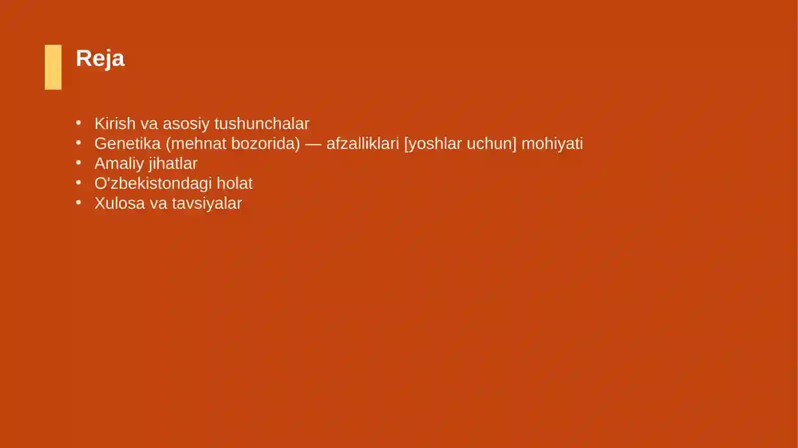 Genetika (mehnat bozorida) — afzalliklari [yoshlar uchun] 2