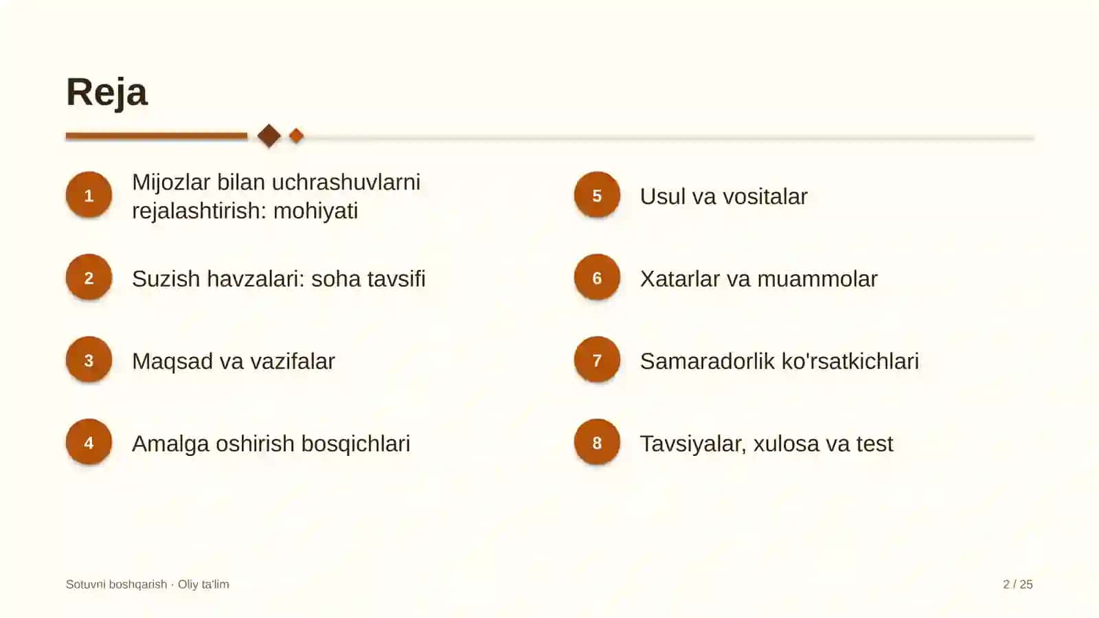 suzish havzalarida mijozlar bilan uchrashuvlarni rejalashtirish 4649 2