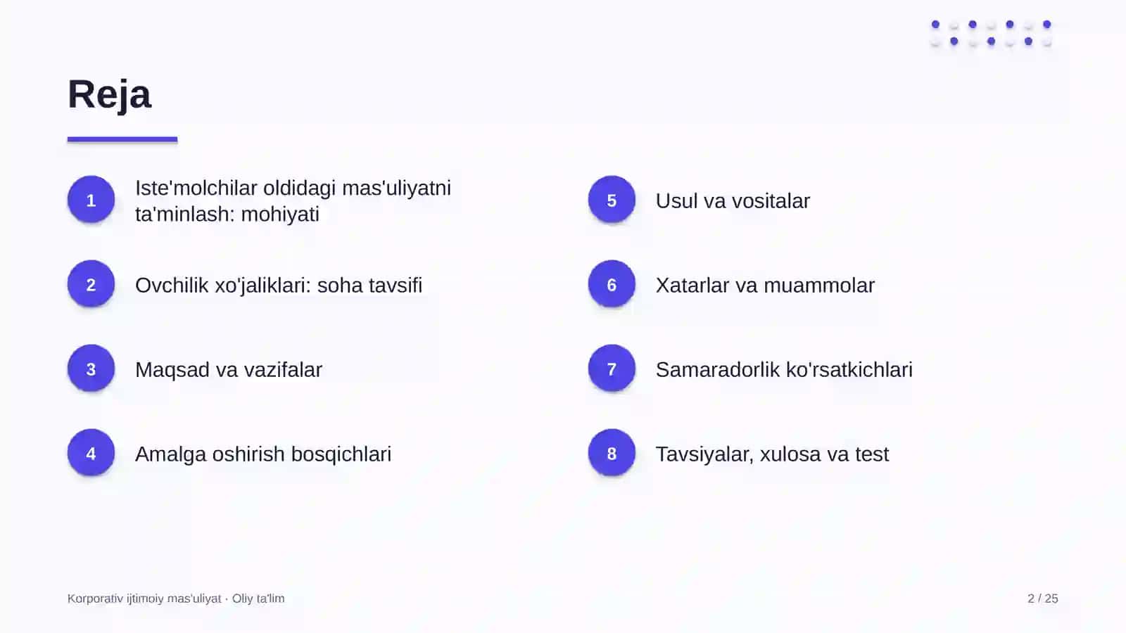 ovchilik xo'jaliklarida iste'molchilar oldidagi mas'uliyatni ta'minlash 6538 2