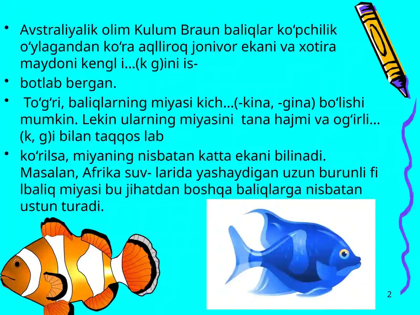 Asos va qo'shimchalar imlosi 2