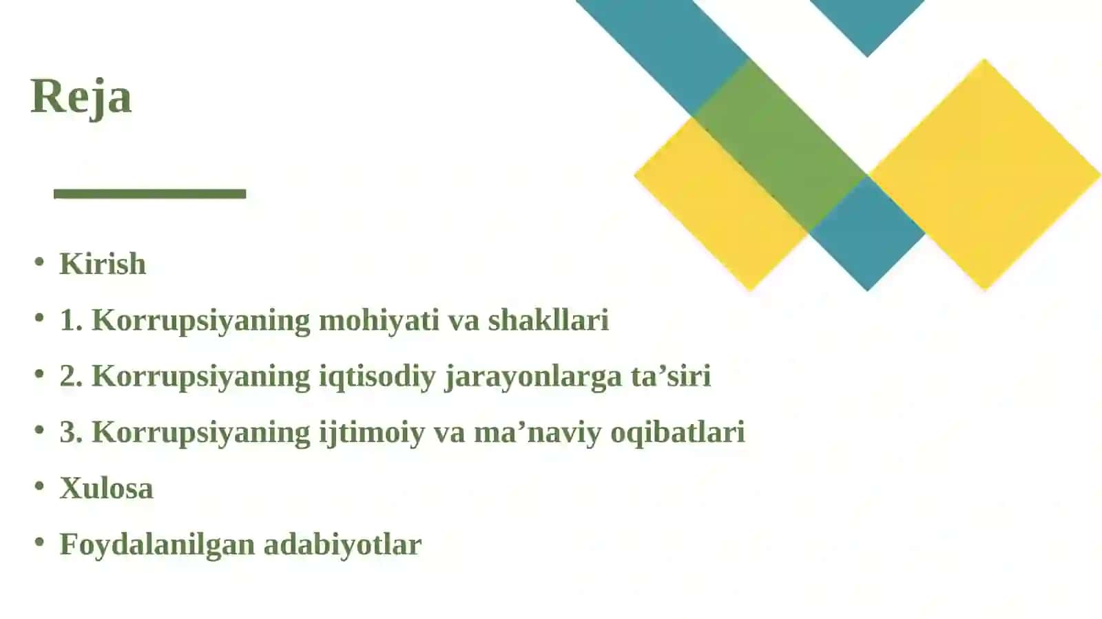 Korrupsiyaning iqtisodiyotga ta’siri 2