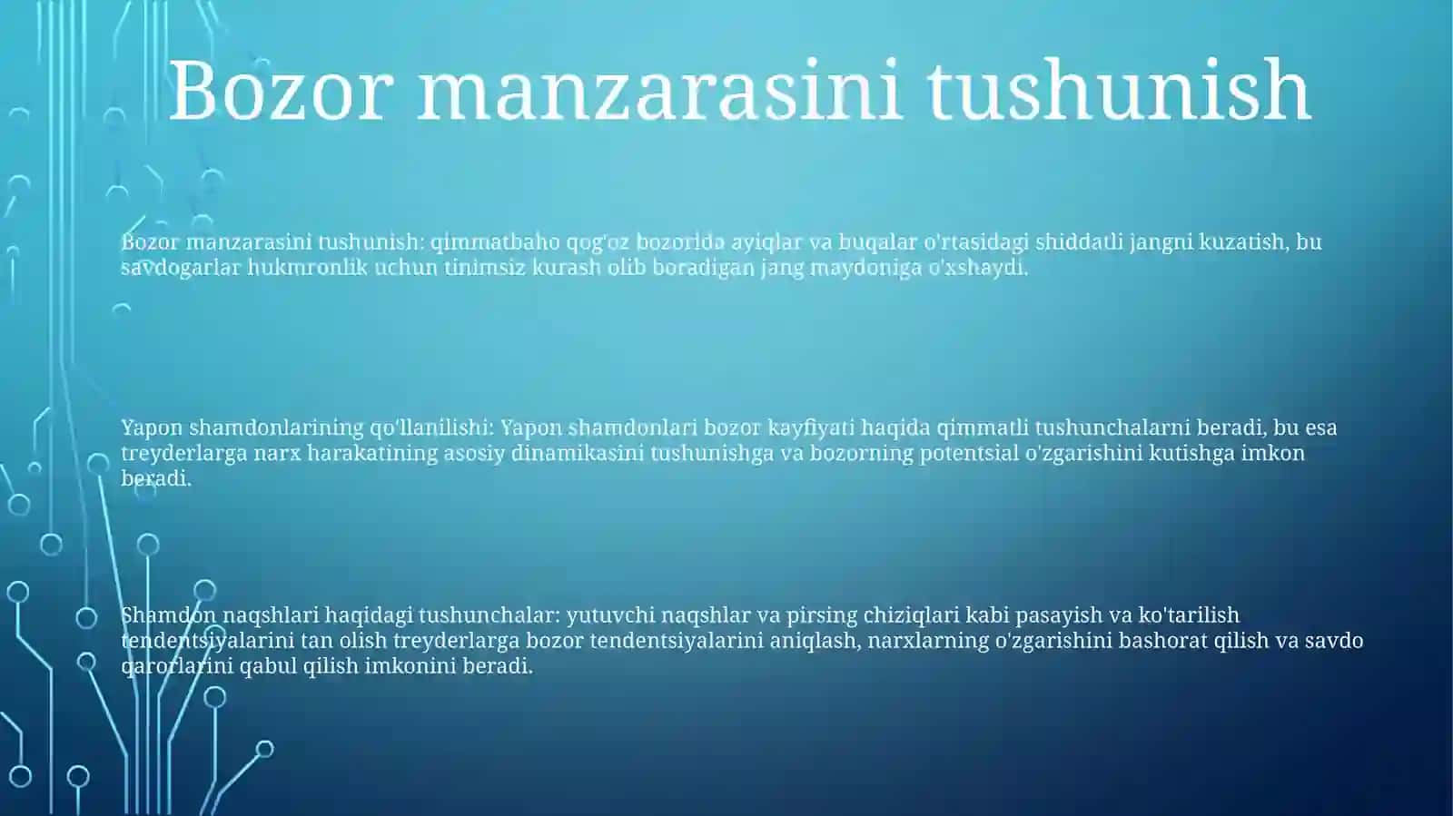 Qimmatli Qog'Ozlar Bozorida Ayiqlar Va Buqalar Jangi.YaponShamlari 2