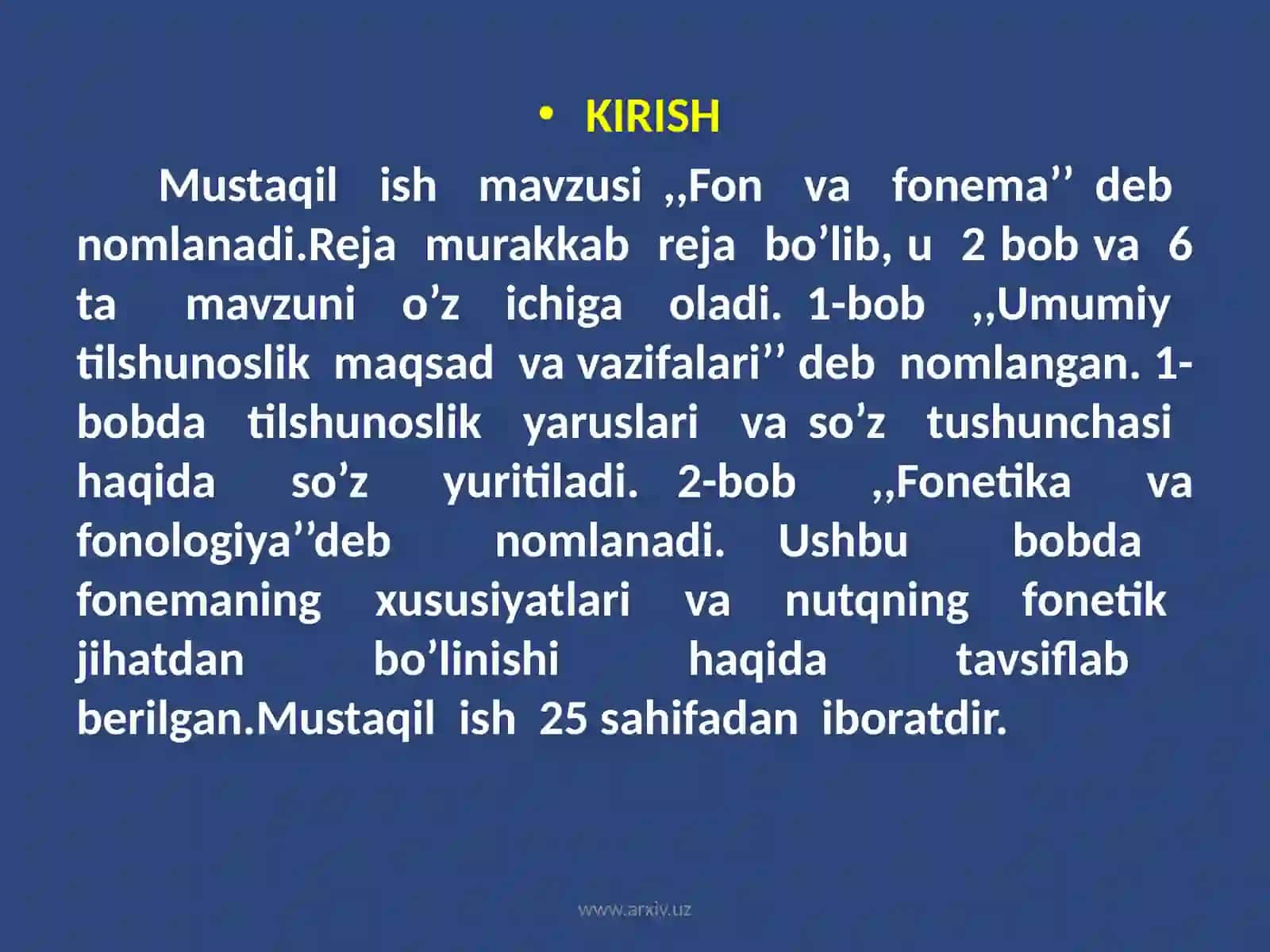 Umumiy tilshunoslik maqsad va vazifalari 2