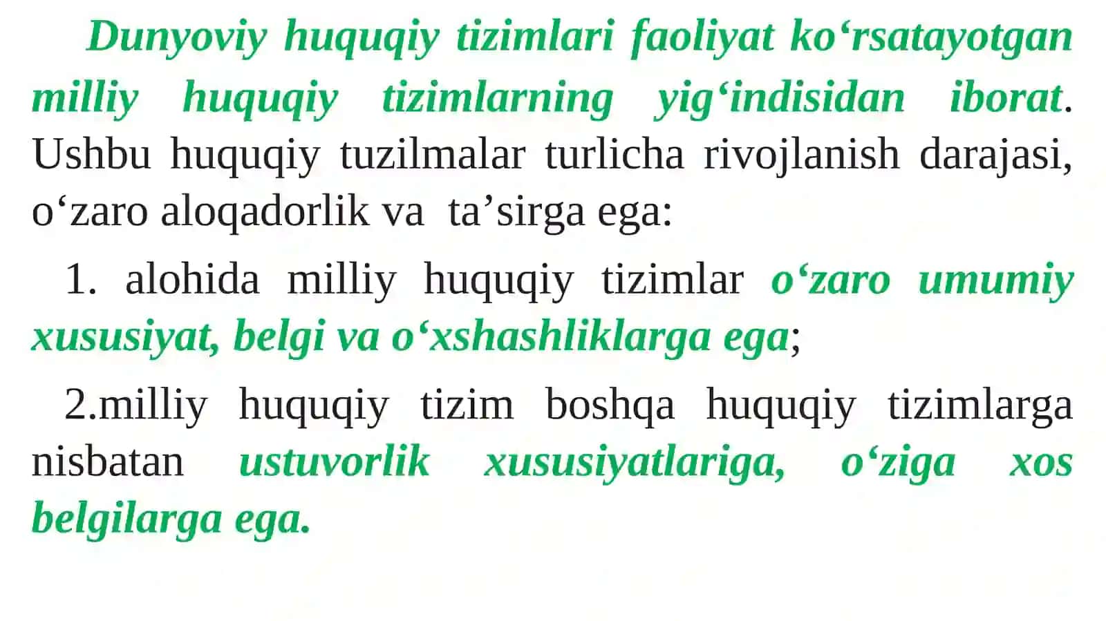 HOZIRGI DUNYO HUQUQIY TIZIMLARI 2
