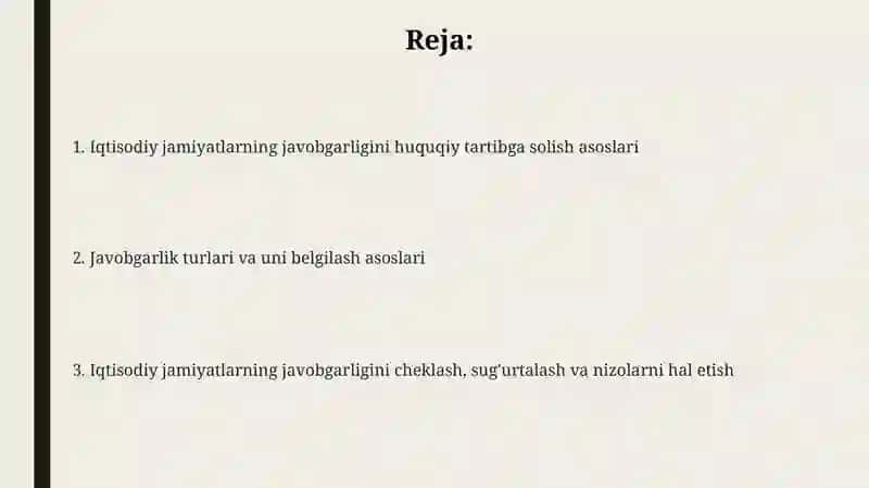 Iqtisodiy jamiyatlarida javobgarlikni huquqiy tartibga solish 2