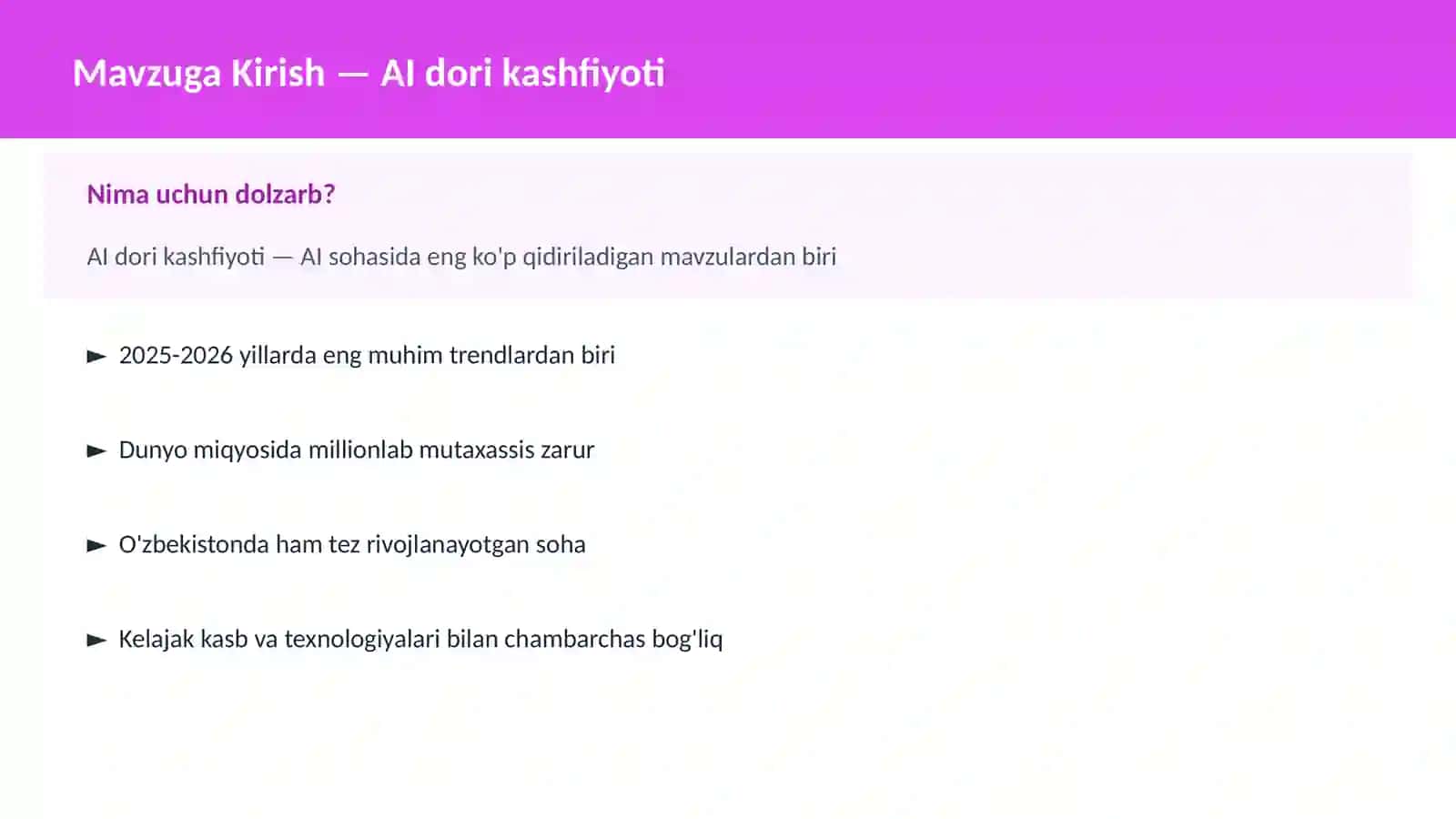 AI dori kashfiyoti 2