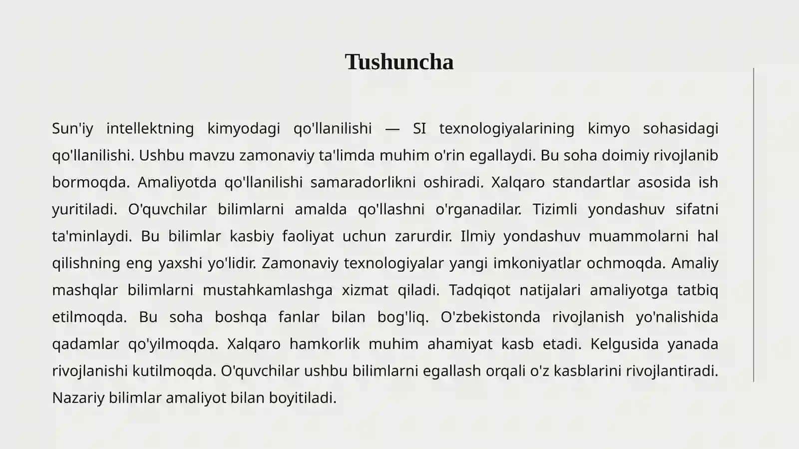 Sun'iy intellektning kimyodagi qo'llanilishi 2