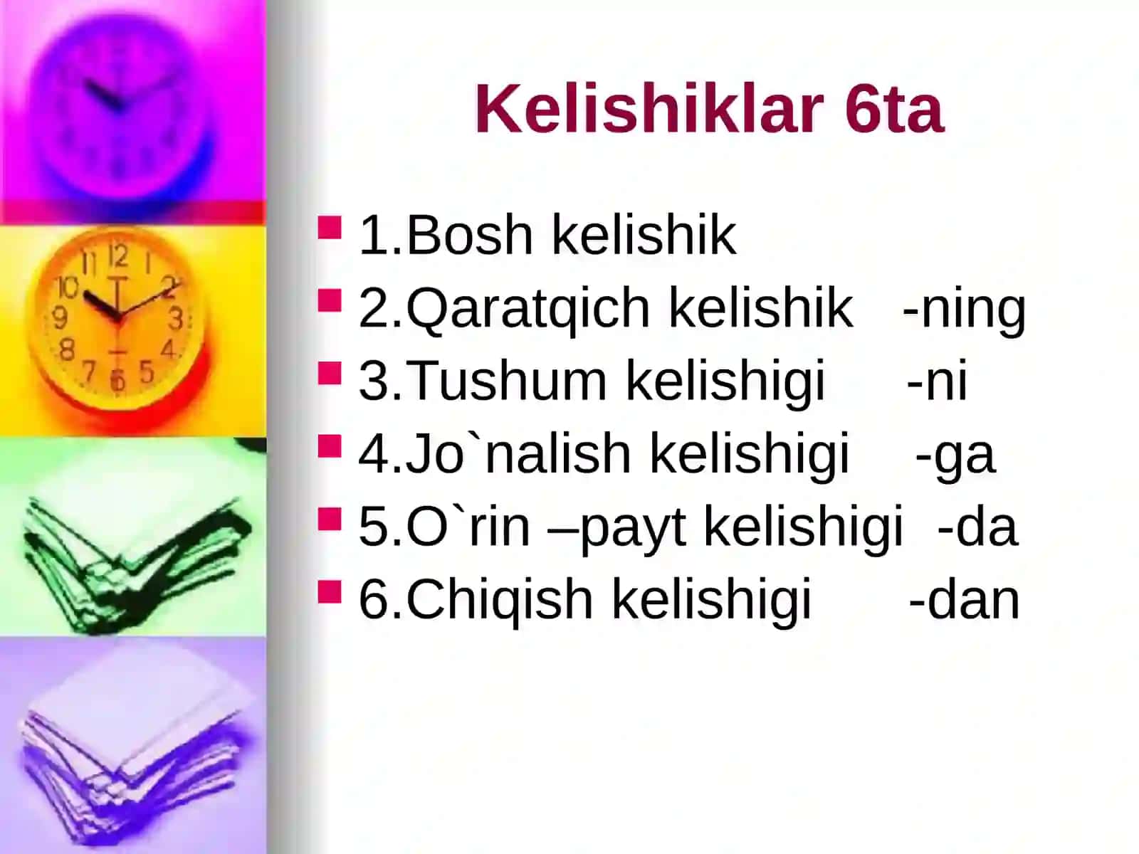Kelishiklar 2
